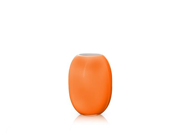 85401-PIET HEIN Vase 16 cm. Glass ORANGE-OPAL